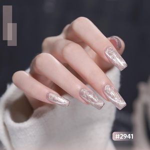 Ensemble de vernis à <span class=keywords><strong>ongles</strong></span> gel yeux de chat perle scintillante sirène <span class=keywords><strong>blanc</strong></span> bleu <span class=keywords><strong>irisé</strong></span> soak off UV LED Kit de vernis gel Salon bricolage maison - Product Image 4