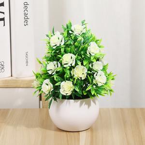 פרח מלאכותי סיטונאי בית קישוט שולחן עבודה קטן קטן ורד קטן קישוט חתונה קישוט - Product Image 5