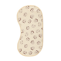 Bavoirs d'été pour bébé, motif ours de dessin animé, réutilisables et absorbants, avec coussinet d'épaule doux, pour filles et garçons