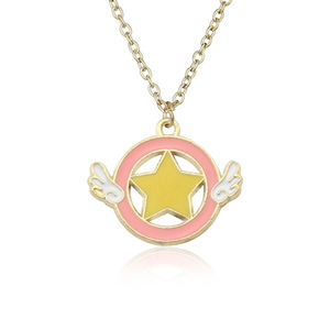Collier de dessin animé Cardcaptor Sakura, accessoires féminins, personnages de dessins animés, en forme de cœur, <span class=keywords><strong>baguette</strong></span>, chat, lapin et oiseau, - Product Image 5