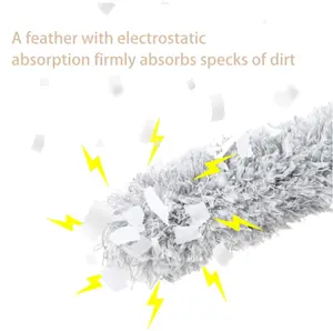 Extendable Duster Extending Telescopic Pole Ceiling Clean Washable Microfiber Fluffy Duster