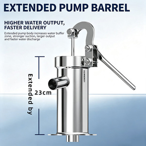 Bomba Manual <span class=keywords><strong>de</strong></span> Acero Inoxidable <span class=keywords><strong>para</strong></span> <span class=keywords><strong>Pozos</strong></span> Profundos, Bomba <span class=keywords><strong>de</strong></span> <span class=keywords><strong>Agua</strong></span> Manual Retro <span class=keywords><strong>para</strong></span> Riego del Hogar y Jardín - Product Image 2