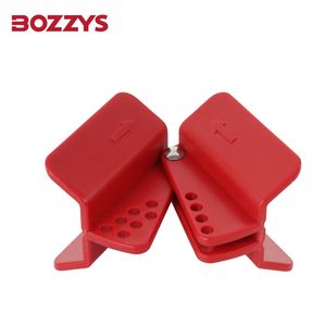 Verrou de sécurité pour vanne papillon réglable avec câble rouge en polypropylène PP de 4 mm, type cadenas pour porte, compatible BOZZYS - Product Image 4