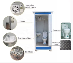 2025 a basso prezzo Mobile Mobile Toilet prefabbricato Toilet Toilet per la vendita prefabbricato Squat / Seat wc case - Product Image 6