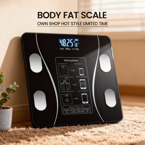 전자 체지방 측정기 체중계 LED 디스플레이 강화유리 가정용 배터리/충전식 스마트 체중계 OEM/ODM 맞춤형 - Product Image 4