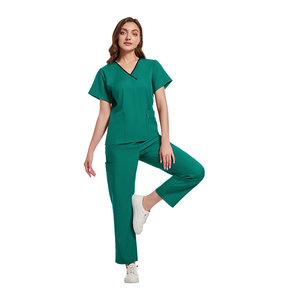 À la mode femmes gommages Uniforme De Enfermera <span class=keywords><strong>garde</strong></span> de sécurité uniformes chirurgical médical T-shirt en gros travail uniforme vêtements - Product Image 3