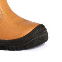 Chaussures de travail d'hiver antidérapantes pour la sécurité industrielle Vente à chaud de nouvelles bottes de travail de sécurité en acier à coupe haute pour homme Bottes de sécurité