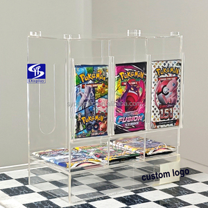 Distributeur de boosters Pokémon SYP à <span class=keywords><strong>3</strong></span> emplacements, en acrylique ultra-transparent, anti-chute, avec design empilable - Product Image 1