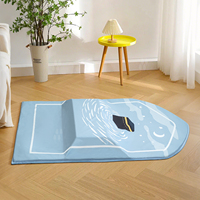 Tapis de Prière Musulman Islamique Confortable, Épais en Mousse à Mémoire de Forme, pour Genoux, Soulagement, Idéal Ramadan et Pèlerinage, Sejadah