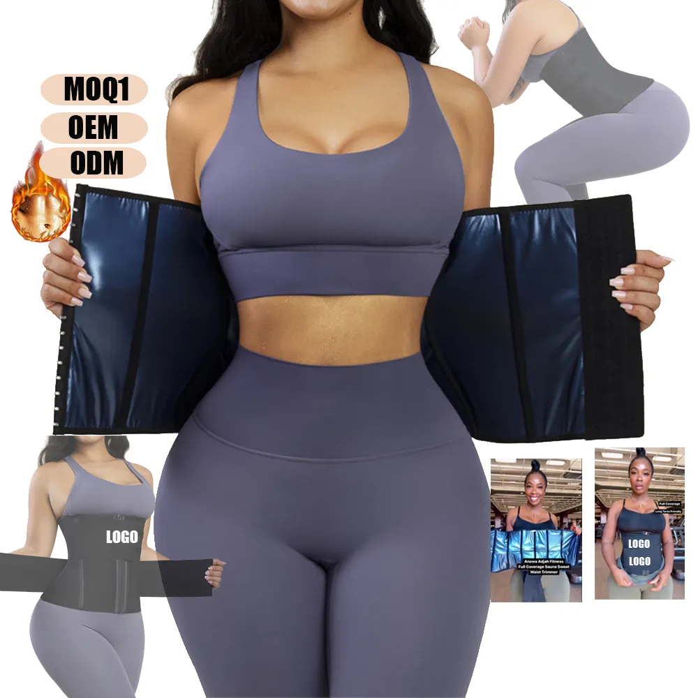 HOT SALE Custom Logo Slimming Belt Corset Tummy Latex Waist Trainer Body Wrap Band With Loop Waist Colombian Shapewear Girdles