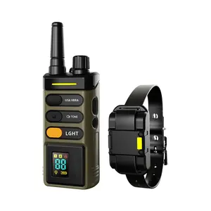 Layar Berwarna Jarak Jauh 1600 Meter Alat Pelatihan Anjing dengan Remote Control Kerah Elektronik Anti-gonggong P-<span class=keywords><strong>Collar</strong></span> 625 Getaran - Product Image 1
