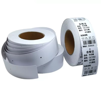 Étiquettes suspendues personnalisées de luxe imprimables en rouleau pour vêtements, étiquettes en papier cartonné perforées pour vêtements