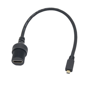 Câble Micro Hdmi vers HDMI femelle, extension étanche haute définition 4K pour connexion vidéo et audio - Product Image 2