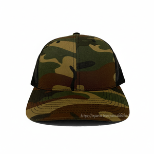 Casquettes de camionneur camouflage personnalisées de haute qualité Chapeaux de camionneur en maille brodés personnalisés Casquettes de sport en gros - Product Image 1