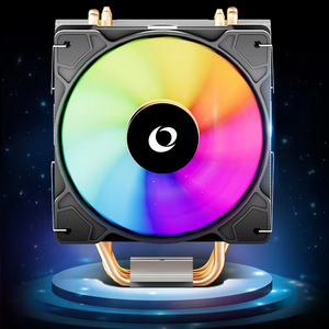 ZeroMaster 4 أنبوب حرارة برج CPU مبرد 12 فولت PWM LED RGB للألعاب مشعاع كمبيوتر لـ Intel iو 12V PWM LED RGB للألعاب