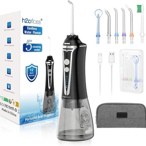 เครื่องทำความสะอาดฟันแบบพกพา H2ofloss Water Dental Cordless 5 โหมด  ชนิดพ่นน้ำ  IPX7 กันน้ำ สำหรับทำความสะอาดฟันที่บ้านและระหว่างเดินทาง - Product Image 1