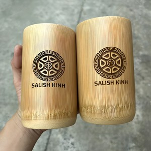 Vasos de Bambú 100% Naturales Hechos a Mano de Primera Calidad al por Mayor para Regalos y Uso Doméstico, Logotipo Personalizado Disponible, Se Aceptan Pedidos al por Mayor - Product Image 1