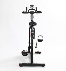 Vélo d'exercice professionnel à entraînement par courroie avec volant d'inertie en acier de 13 <span class=keywords><strong>kg</strong></span>, écran LCD, siège réglable, guidon, charge maximale de 100 <span class=keywords><strong>kg</strong></span>, garantie 1 an - Product Image 5