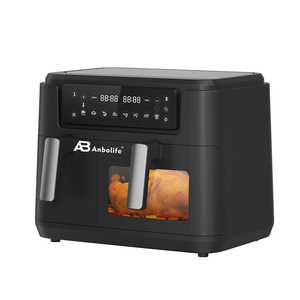 <span class=keywords><strong>Friteuse</strong></span> à air Anbolife 10L à double panier, grande capacité, 2400W haute puissance, écran tactile, contrôle numérique avec 6 préréglages et menus rapides - Product Image 4