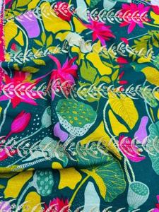 Impresión Digital Flex de Algodón Puro Ligero de Alta Calidad Personalizada con Bordado para Confección y Costura de Prendas - Product Image 3