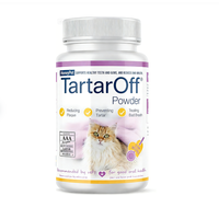 PlaqueOff Poudre hyperprotéinée pour chats et chiens, réducteur de plaque et de tartre, rafraîchisseur d'haleine, soin buccal félin, nettoyage des dents, immunité