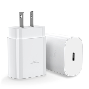 Chargeur de type C 25W PD USB chargeur mural bloc de charge super rapide câble de téléphone Android de 6 pieds pour Samsung Galaxy - Product Image 1