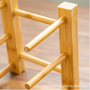 Estante de almacenamiento de cocina de bambú multifunción moderno, vajilla seca y ordenada de madera maciza y organizador de herramientas - Product Image 6