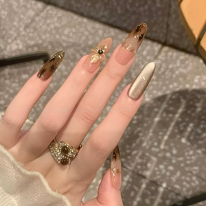 Nouvelle Collection Automne-Hiver 2025 : Faux Ongles Français Faits Main Mi-Couverture Effet <span class=keywords><strong>Manucure</strong></span> Haute Couture – Magnifique <span class=keywords><strong>Manucure</strong></span> de Luxe - Product Image 4