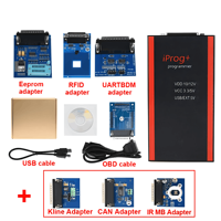 Programmateur de clés ECU complet IPROG Plus V87 avec réinitialisation du tableau de bord, du kilométrage, des airbags et de l'IMMO, compatible Carprog Digiprog 3, lecteur de codes de bonne qualité