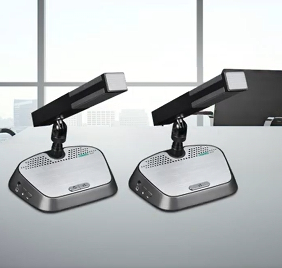 Desktop Audio Conference System with Microphone for Speech and Voting in Meetings and Conferences
