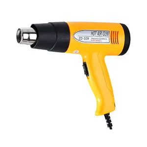 Zhongdi ZD-509 Heat Gun 1500W Heavy Duty Hot Air Gun Dual-Temperature Settings 50&500 Degree with 3 Nozzles for Crafts Stripping