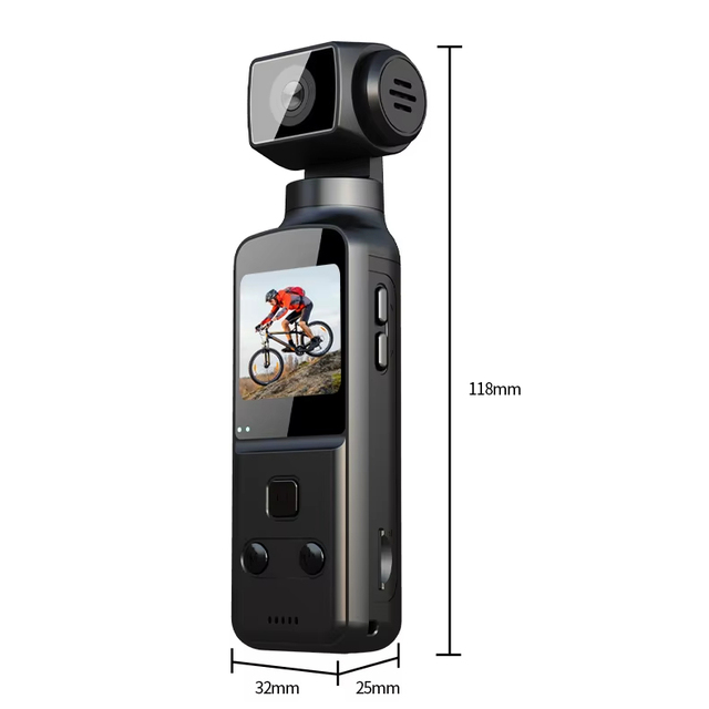 New 4K Action Digital Camera 1.33" Screen 270 Degrees Rotate Wifi Transmission Record Lightweight Portable Sport Motion Cameras