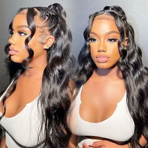 Body Wave 13x6 HD Lace Front Wigs Body Wave 13x4 Transparent Lace Human Hair Wigs Glueless For Black Women High Density