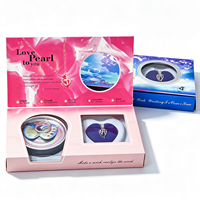 Coffret Cadeau Personnalisé Entièrement Sur Mesure avec Impression, Collier Style Perle Taille et Forme Variées, Idéal Anniversaire Maman Fille