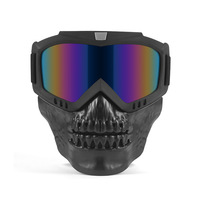 Lunettes de casque intégral Lunettes de soleil Lunettes de sport pour vélo Barrière de sable Déviation du vent Matériel PC pour la sauvegarde