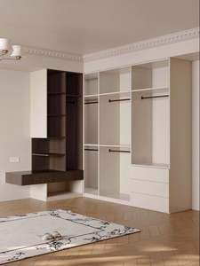 Armario Pequeño que Ahorra Espacio 2025, Armario de Madera Blanco de 2 Puertas, Diseño de Esquina para Guardar Ropa en Dormitorios Compactos - Product Image 4