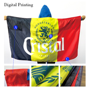 Venta al por mayor personalizado 3*5ft100% poliéster capa duradera bandera personalizada Túnez cuerpo bandera capa bandera - Product Image 5