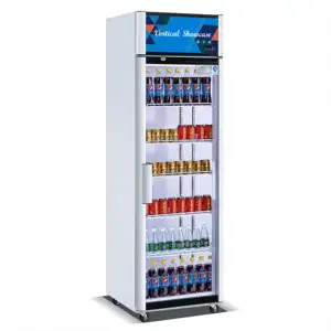 Supermarket Wheels move Frozen Display Counter Upright Refrigerator Freeze Seafood Ice Table Store Layer Style Beverage cooler