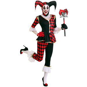 Disfraz de payaso horrible para hombres y mujeres de Halloween feo asesino criminal payaso de circo vestido de lujo - Product Image 3