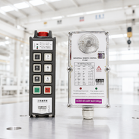 Control Remoto Inalámbrico Industrial de 6 Botones, de Una Sola Velocidad, con Bloqueo de Seguridad para Grúa EOT, Resistente al Agua IP66 y Control Preciso