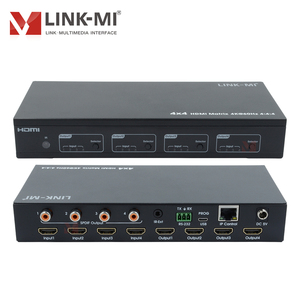 Matrice HDMI 4x4 4K60Hz, commutateur <span class=keywords><strong>vidéo</strong></span> matriciel 4 entrées 4 sorties avec extraction audio, prise en charge IR RS232 IP Web GUI Control - Product Image 2