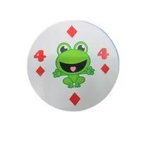 Customized Paper Cartoon Round Shaped Playing Cards Game Printing for Children