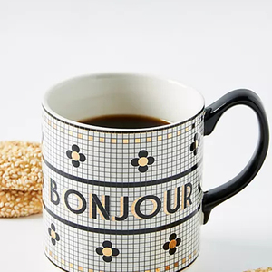 Tazas de Café de Cerámica Geométricas con Borde Dorado Creativas, Hechas a Mano, Estilo Retro de Lujo Ligero, Marca EHG, Origen GUA - Product Image 2