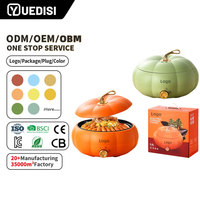 YUEDISI Nouveau Design Mijoteuse Électrique Citrouille 26cm/5L pour Réunion de Famille, Cocotte Électrique Multifonctionnelle pour Cadeau d'Halloween