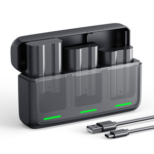 แบตเตอรี่กล้อง K&F Concept สำหรับ <span class=keywords><strong>Nikon</strong></span> ชุด 3 ก้อน 2520mAh EN-EL15 พร้อมที่ชาร์จเร็ว ชุดแบตเตอรี่กล้องดิจิตอลแบบชาร์จซ้ำได้ - Product Image 1