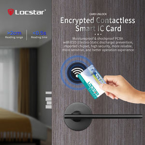 Locstar Security Electronic Cerradura Inteligente Keyless Entry Rfid Card Hotel <strong>Door</strong> Lock with Management Software System - Product Image 4