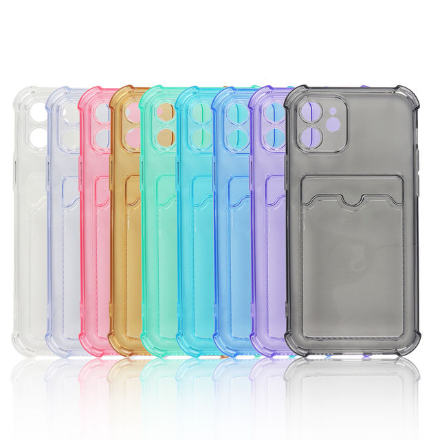 Multifunctional Portable Card Slot Phone Case for Iphone 13 Promax With Card Holder Anti-fall Lightweight and Breathable