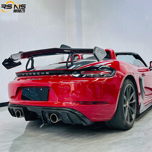 Aileron arrière en fibre de carbone amélioré <span class=keywords><strong>GT4</strong></span> <span class=keywords><strong>RS</strong></span> pour Porsche 718 Cayman Boxster pour Porsche 718 981 982 GT4rs - Product Image 4