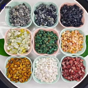 Levendige natuurlijke stenen, getrommelde gekleurde kiezelsteentjes & gemengde kleuren stenen voor tuin- en aquariumdecoratie - Product Image 4