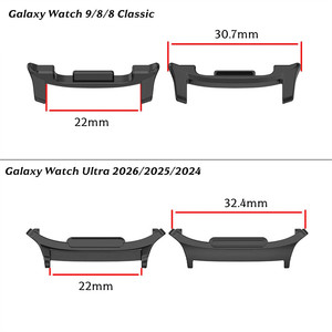 Correas de Acero Inoxidable para Hombre para Reloj <span class=keywords><strong>Samsung</strong></span> Galaxy 9 8 40mm 44mm, Correas de Repuesto de Metal para Reloj Galaxy Ultra - Product Image 2